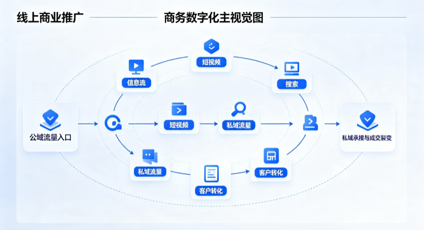江夏区线上商业推广怎么做？全域流量闭环搭建与低成本转化实战指南